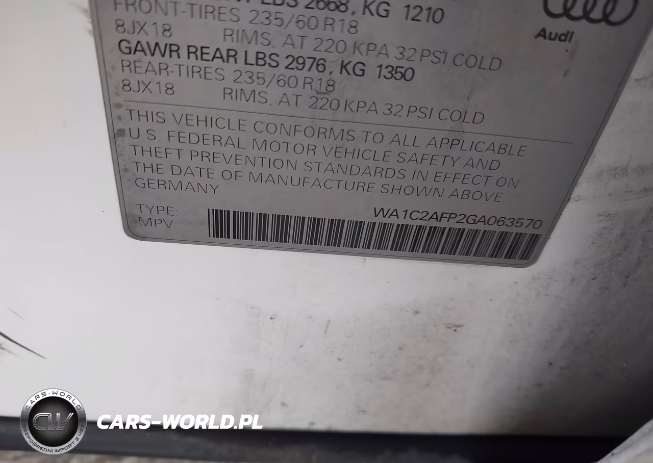2016 Audi Q5 2.0T Premium VIN:WA1C2AFP2GA063570 - 9