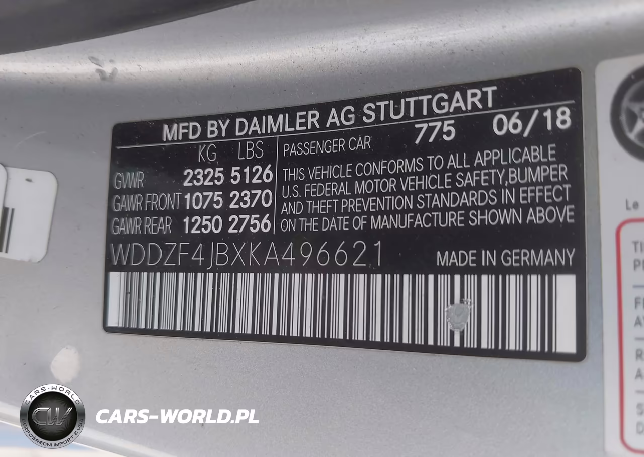 2019 Mercedes-Benz E 300 VIN:WDDZF4JBXKA496621 - 9