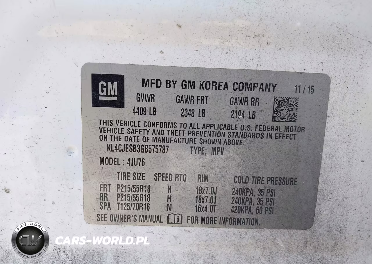 2016 Buick Encore VIN:KL4CJESB3GB575787 - 9