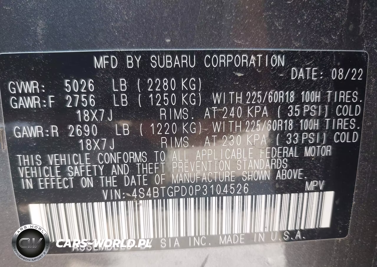 2023 Subaru Outback Touring Xt VIN:4S4BTGPD0P3104526 - 9