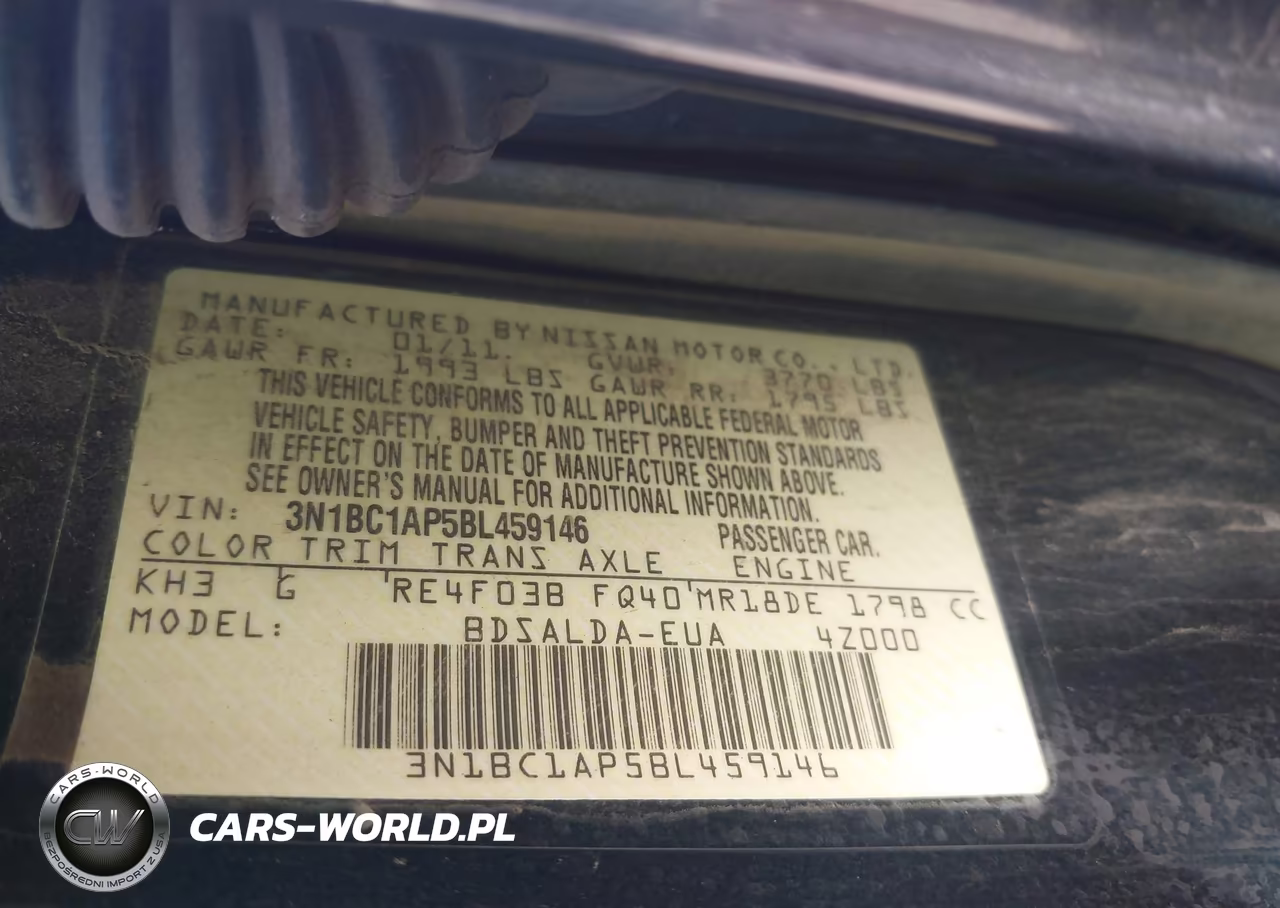 2011 Nissan Versa 1.8S VIN:3N1BC1AP5BL459146 - 9