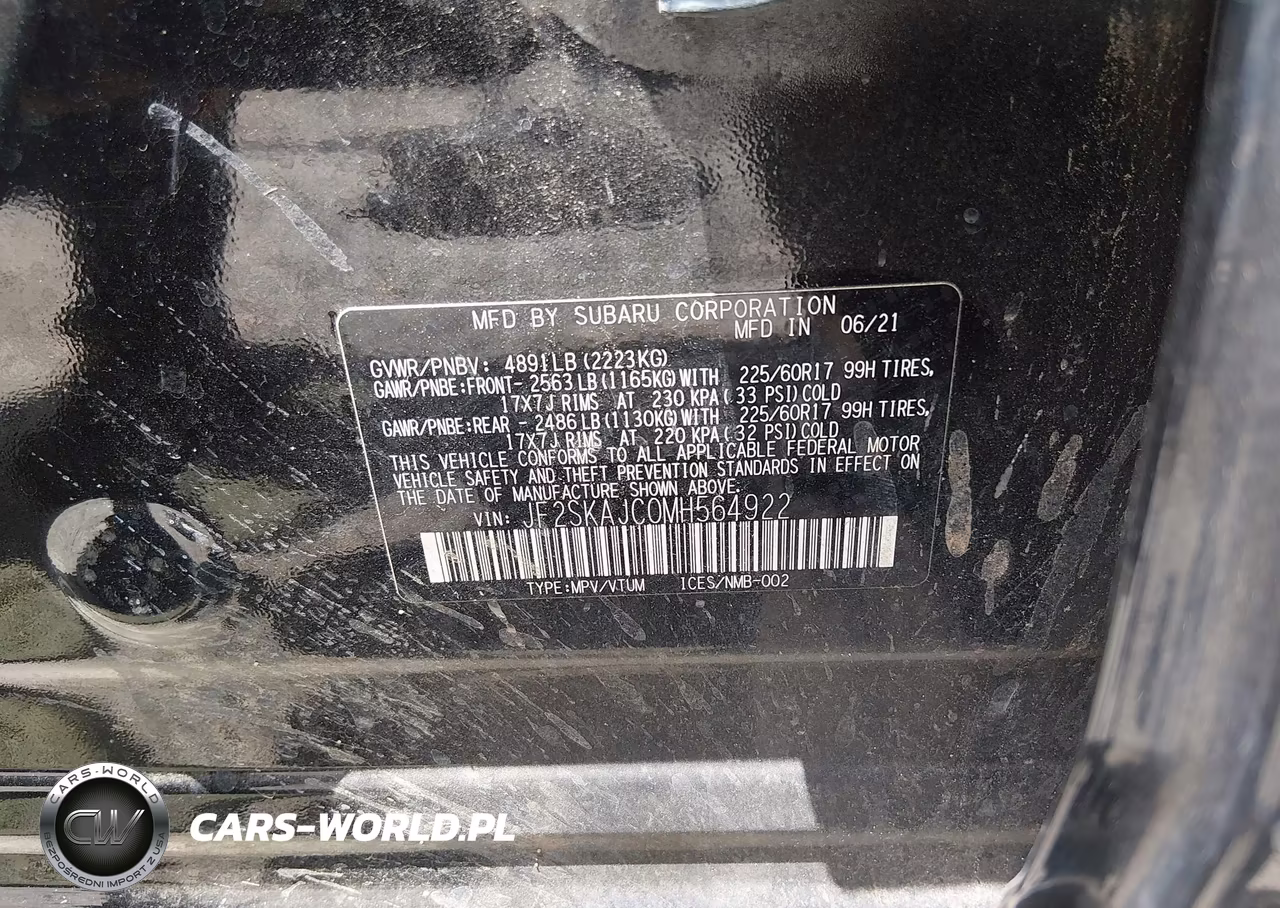 2021 Subaru Forester Premium VIN:JF2SKAJC0MH564922 - 9