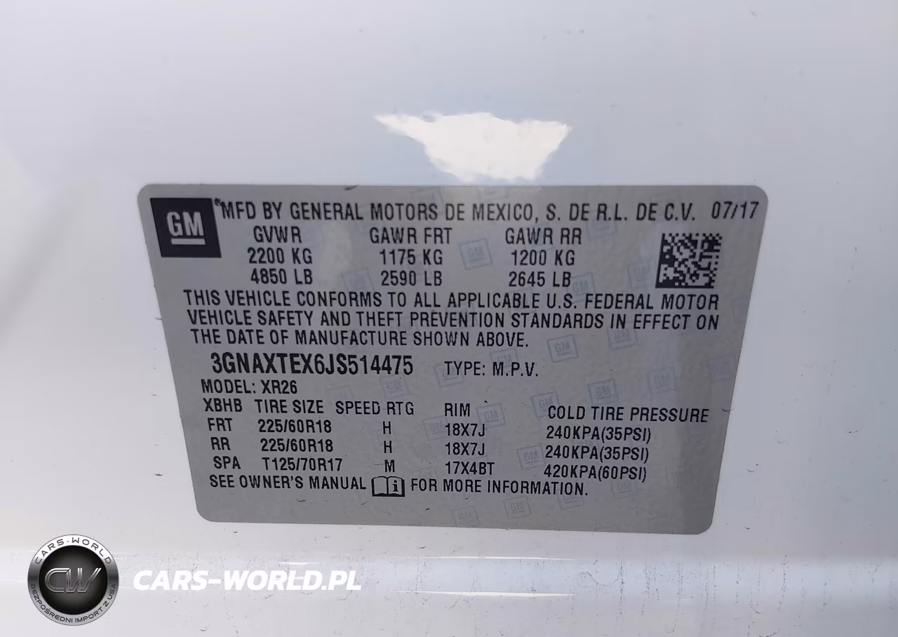 2018 Chevrolet Equinox Lt VIN:3GNAXTEX6JS514475 - 9