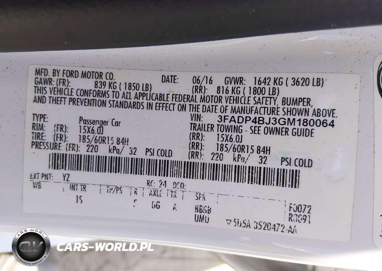 2016 Ford Fiesta Se VIN:3FADP4BJ3GM180064 - 9
