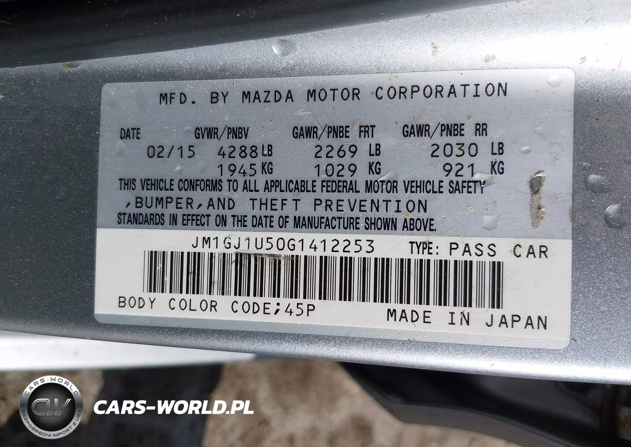 2016 Mazda Mazda6 I Sport VIN:JM1GJ1U50G1412253 - 9