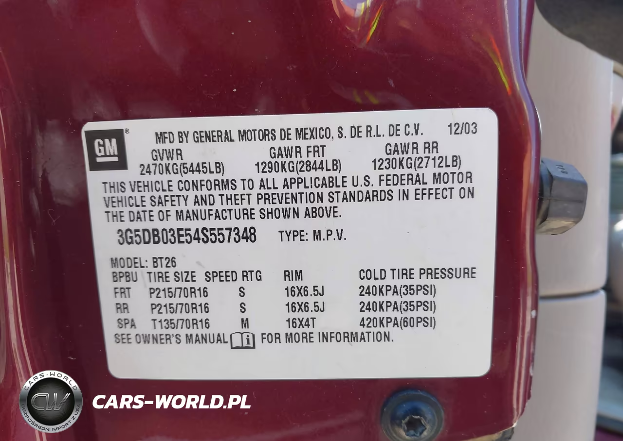 2004 Buick Rendezvous Cx VIN:3G5DB03E54S557348 - 9