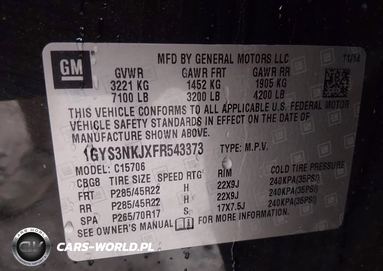 2015 Cadillac Escalade Premium VIN:1GYS3NKJXFR543373 - 9