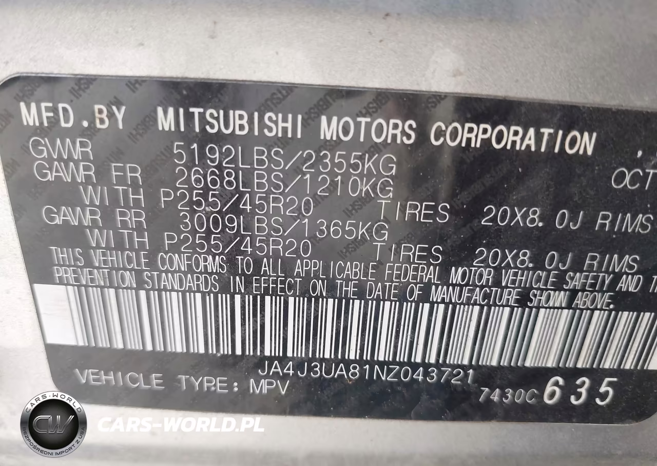 2022 Mitsubishi Outlander Se 2.5 2Wd VIN:JA4J3UA81NZ043721 - 9