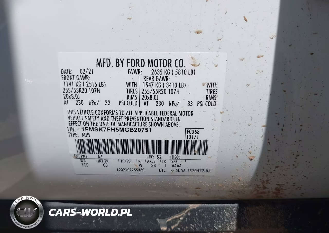 2021 Ford Explorer Limited VIN:1FMSK7FH5MGB20751 - 9