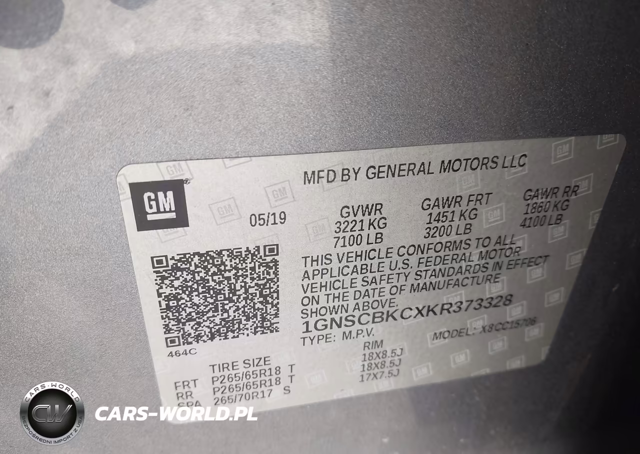 2019 Chevrolet Tahoe Lt VIN:1GNSCBKCXKR373328 - 9