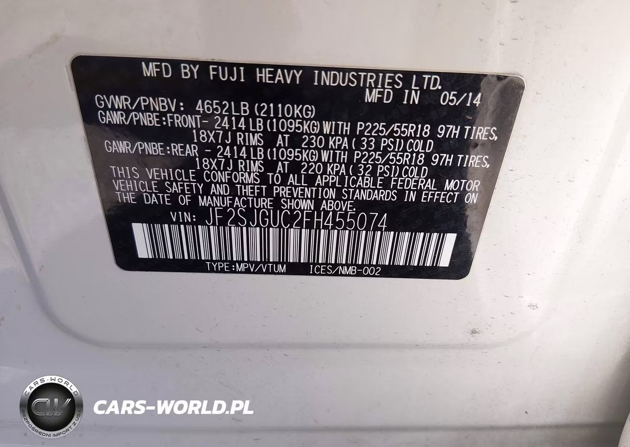2015 Subaru Forester 2.0Xt Touring VIN:JF2SJGUC2FH455074 - 9
