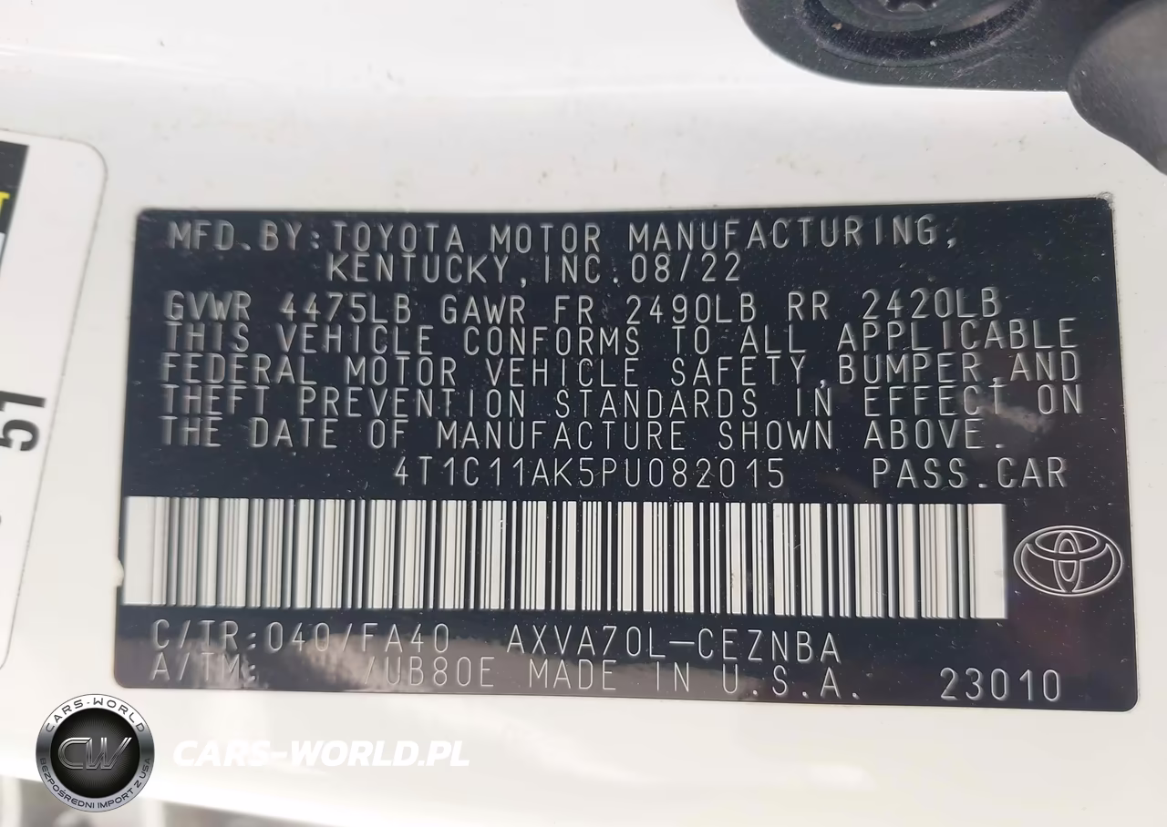 2023 Toyota Camry Le VIN:4T1C11AK5PU082015 - 9