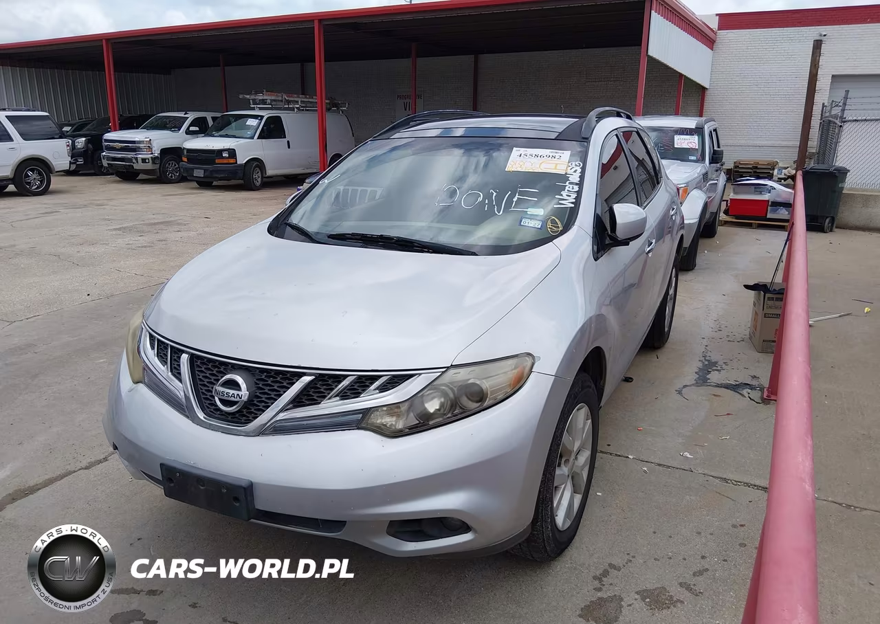 2013 Nissan Murano Sl VIN:JN8AZ1MU6DW200885 - 2