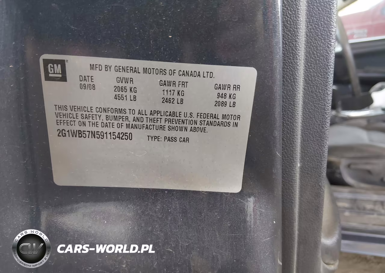 2009 Chevrolet Impala Ls VIN:2G1WB57N591154250 - 9