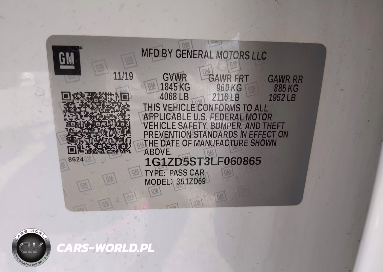 2020 Chevrolet Malibu Fwd Lt VIN:1G1ZD5ST3LF060865 - 9