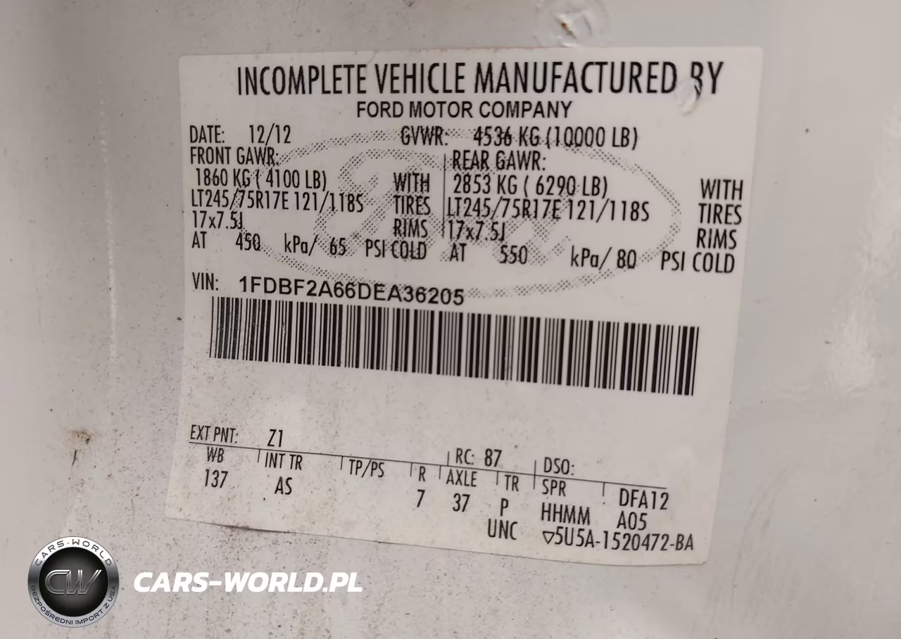 2013 Ford Super Duty F-250 Srw Xl VIN:1FDBF2A66DEA36205 - 9