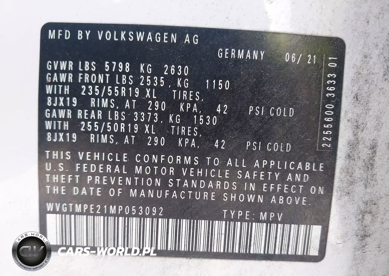 2021 Volkswagen Id.4 Pro S VIN:WVGTMPE21MP053092 - 9