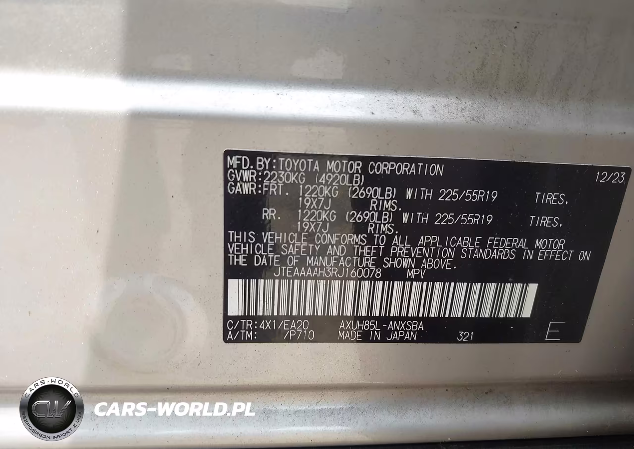 2024 Toyota Venza Limited VIN:JTEAAAAH3RJ160078 - 9