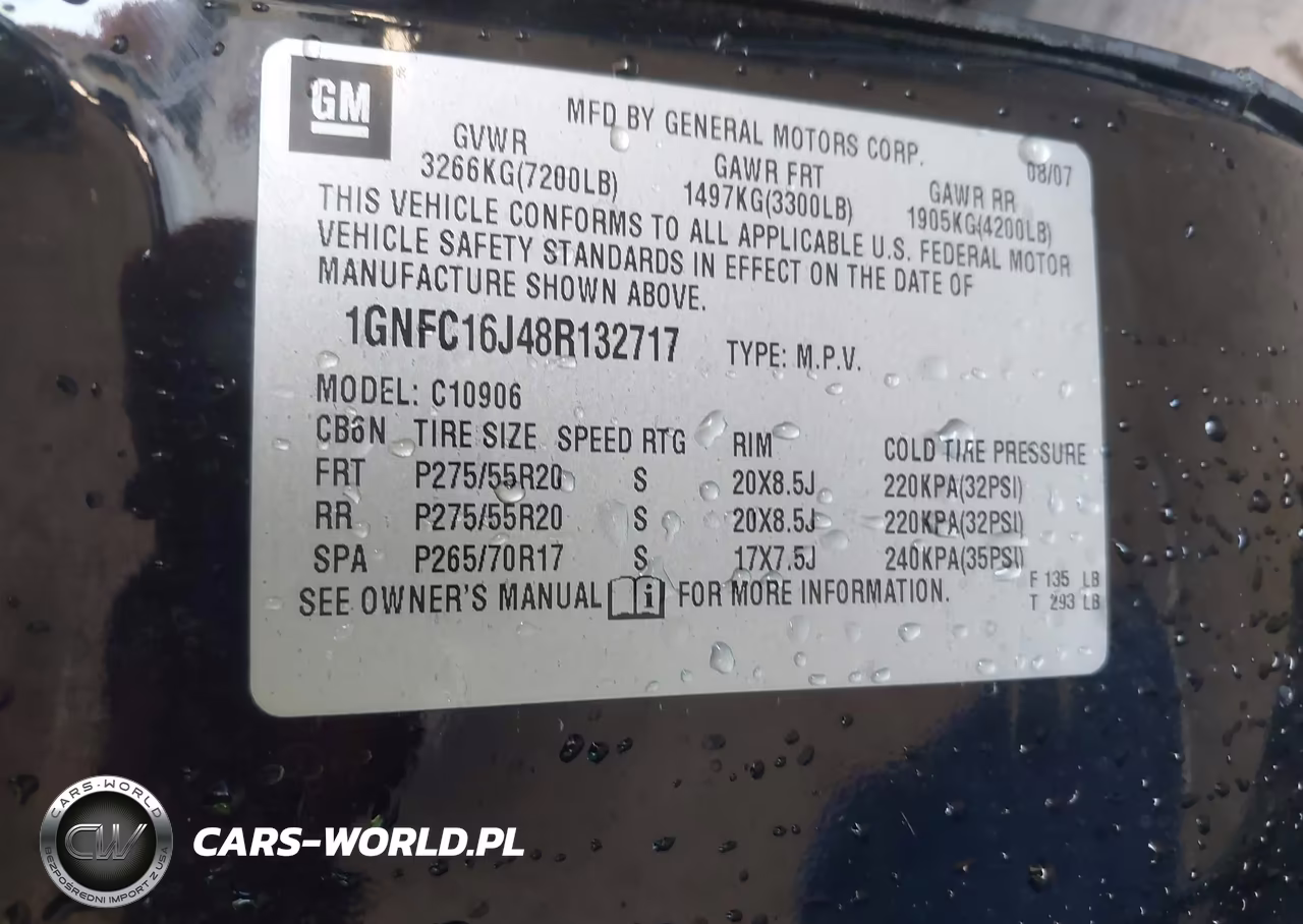 2008 Chevrolet Suburban 1500 Ltz VIN:1GNFC16J48R132717 - 9