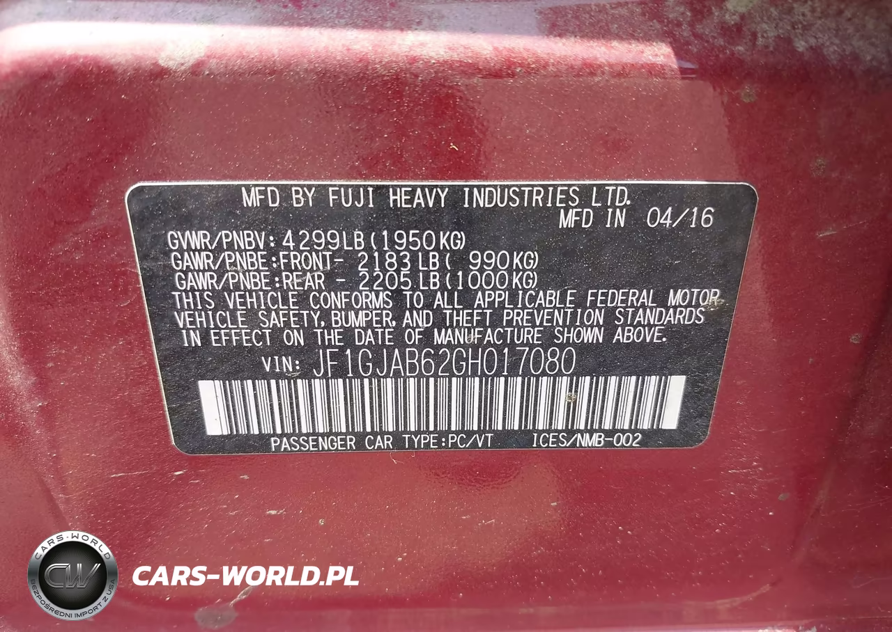 2016 Subaru Impreza 2.0I Premium VIN:JF1GJAB62GH017080 - 9