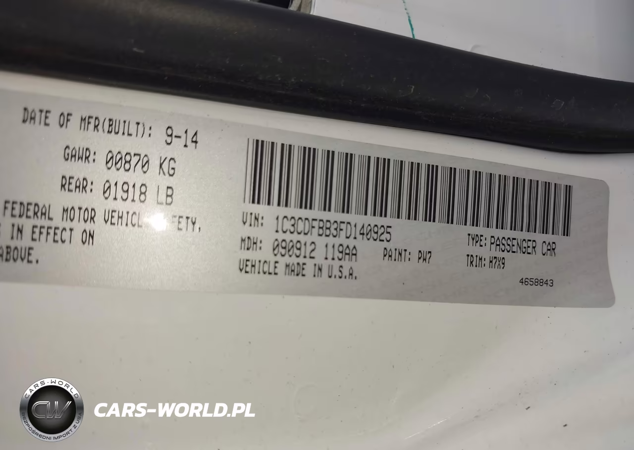 2015 Dodge Dart Sxt VIN:1C3CDFBB3FD140925 - 9