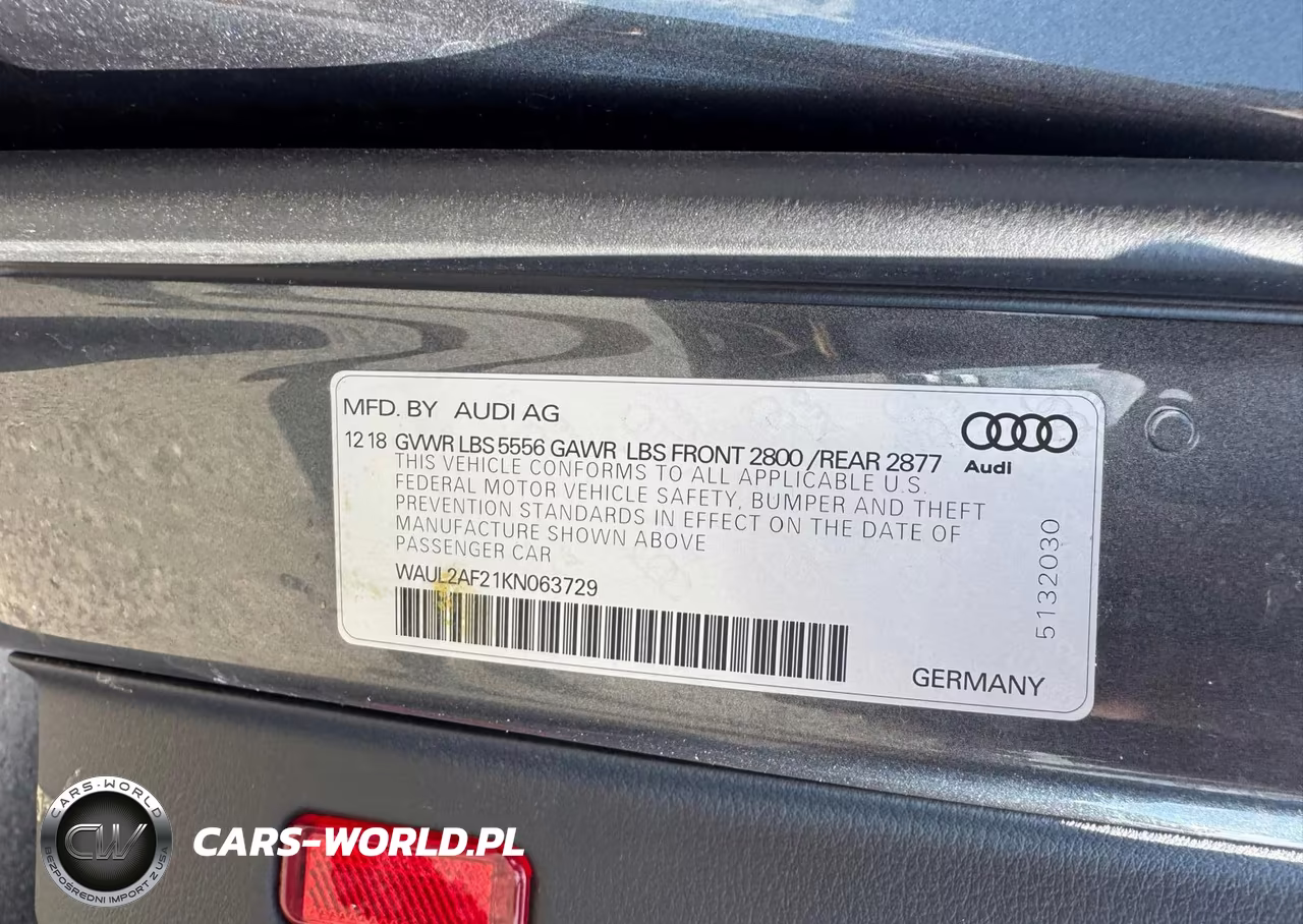 2019 Audi A6 Premium Plus VIN:WAUL2AF21KN063729 - 9