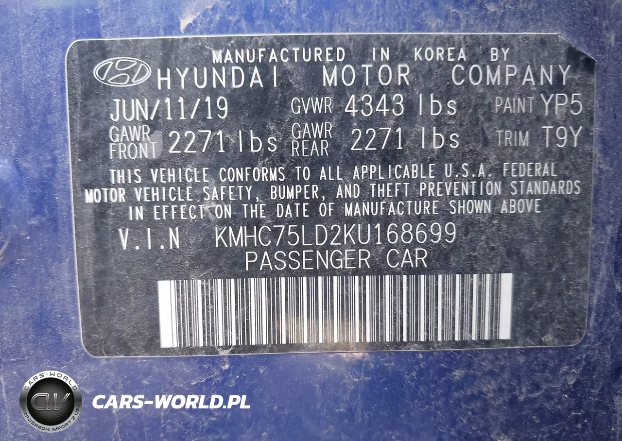 2019 Hyundai Ioniq Plug-In Hybrid Limited VIN:KMHC75LD2KU168699 - 9