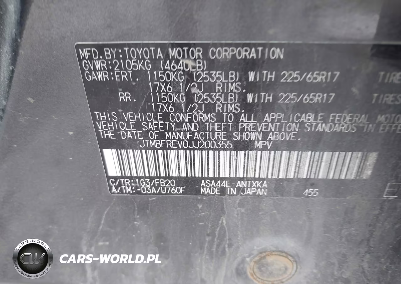 2018 Toyota Rav4 Le VIN:JTMBFREV0JJ200355 - 9