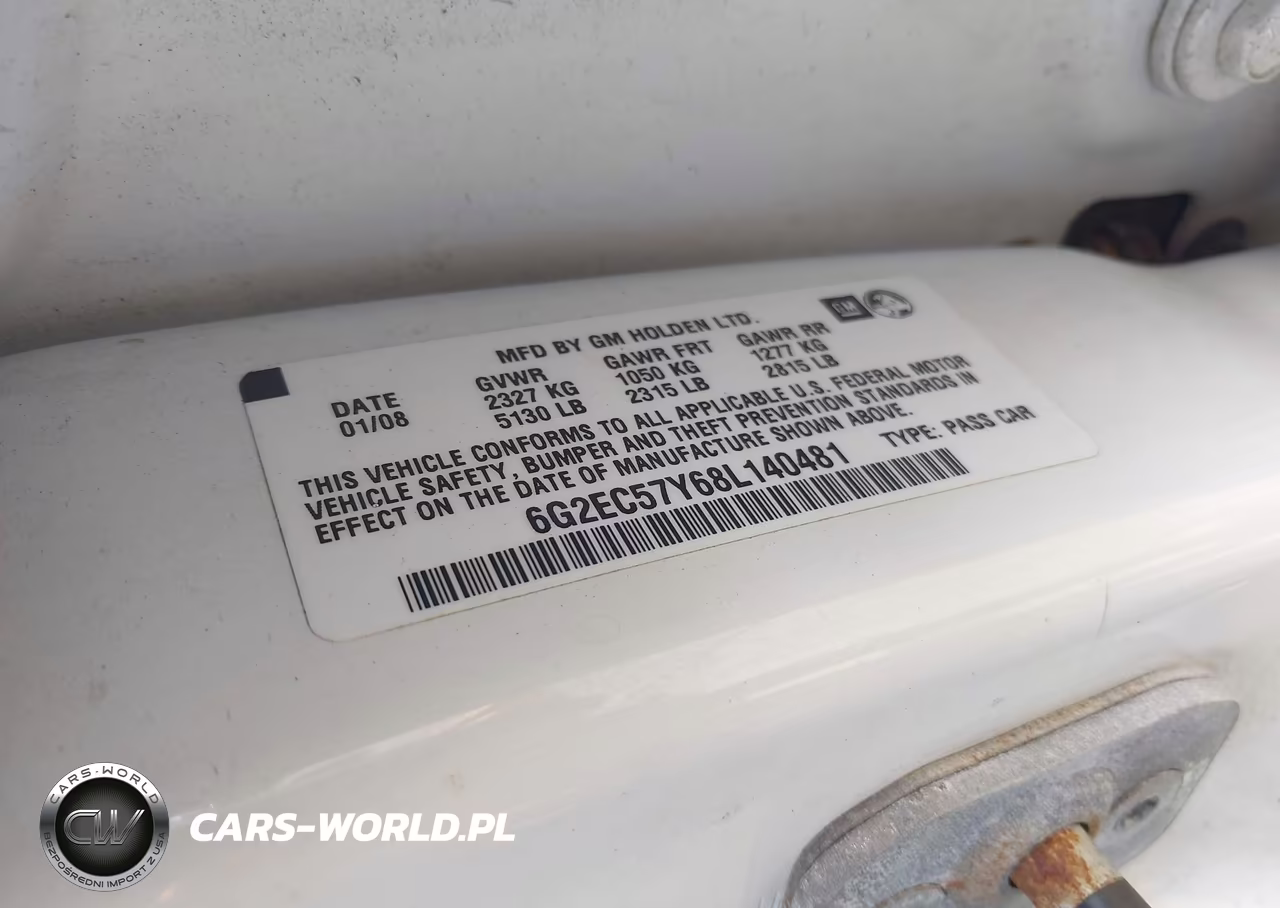 2008 Pontiac G8 Gt VIN:6G2EC57Y68L140481 - 9