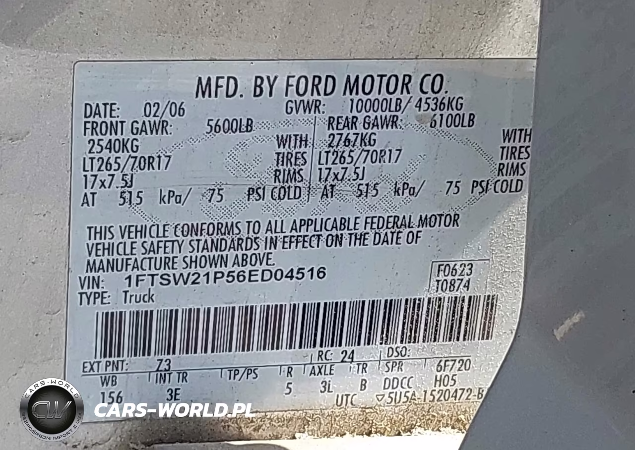 2006 Ford F-250 Lariat-Xl-Xlt VIN:1FTSW21P56ED04516 - 9