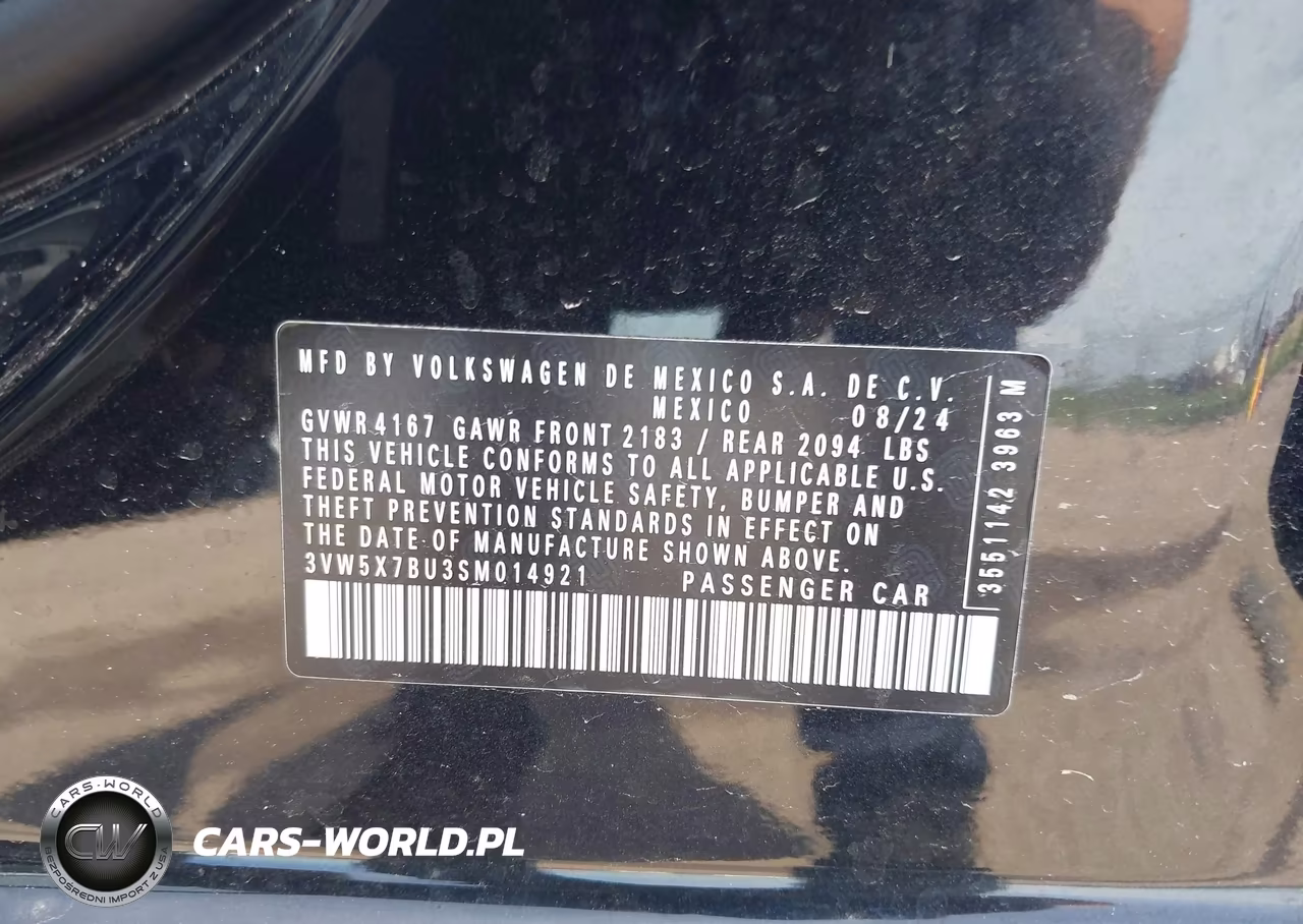 2025 Volkswagen Jetta 1.5T S VIN:3VW5X7BU3SM014921 - 9