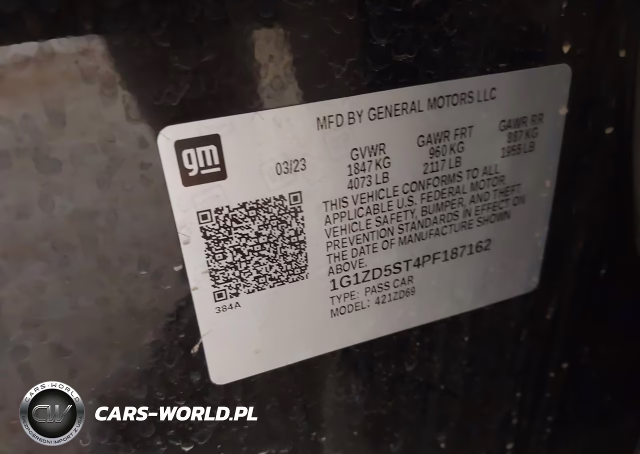 2023 Chevrolet Malibu Fwd 1Lt VIN:1G1ZD5ST4PF187162 - 9