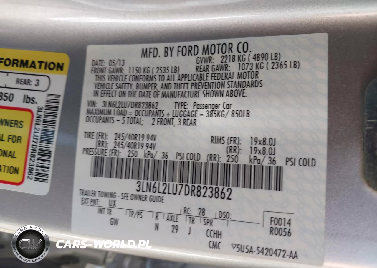 2013 Lincoln Mkz Hybrid VIN:3LN6L2LU7DR823862 - 9