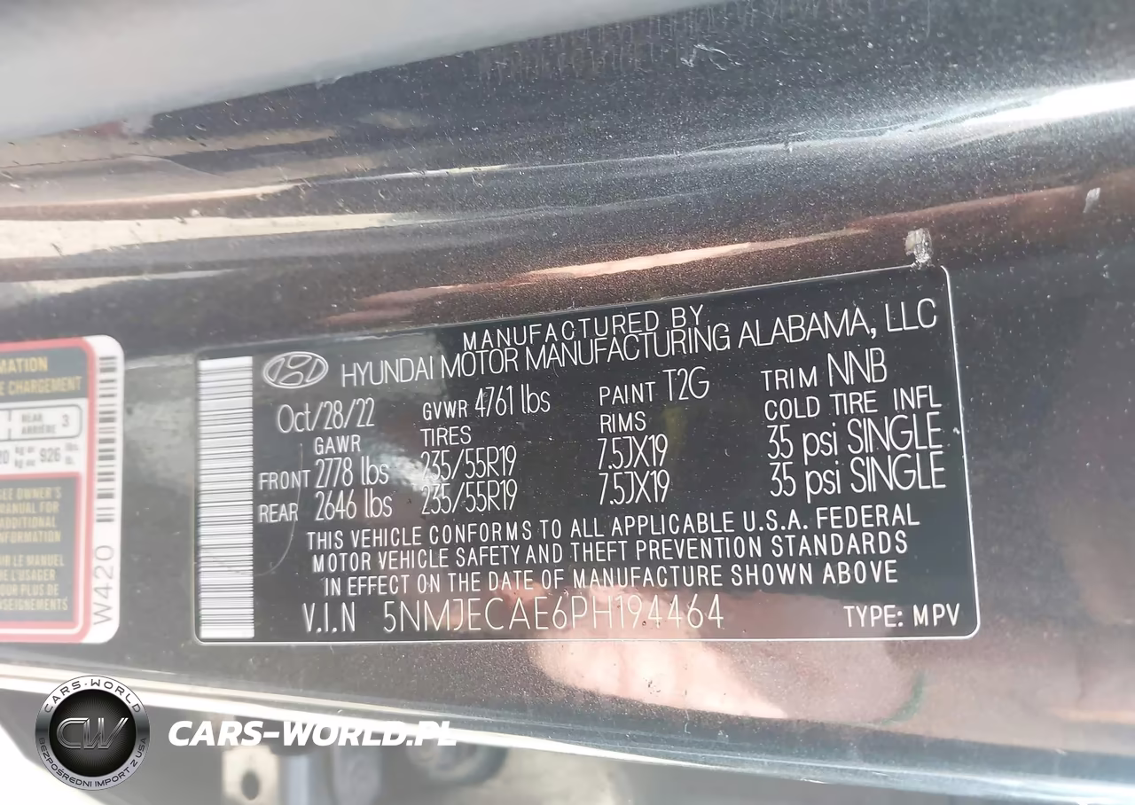 2023 Hyundai Tucson Limited VIN:5NMJECAE6PH194464 - 9