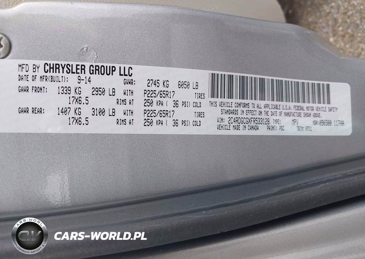 2015 Dodge Grand Caravan Sxt VIN:2C4RDGCGXFR533128 - 9