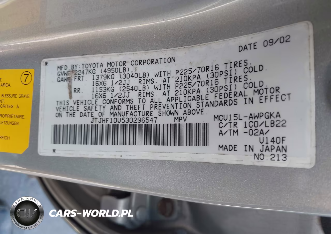 2003 Lexus Rx 300 VIN:JTJHF10U530296547 - 9