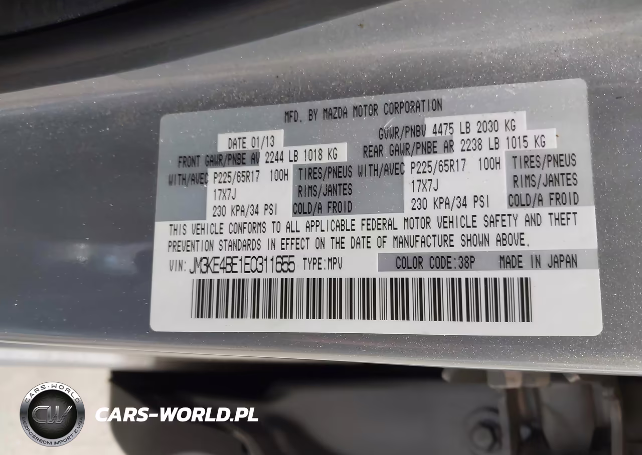 2014 Mazda Cx-5 Sport VIN:JM3KE4BE1E0311655 - 9
