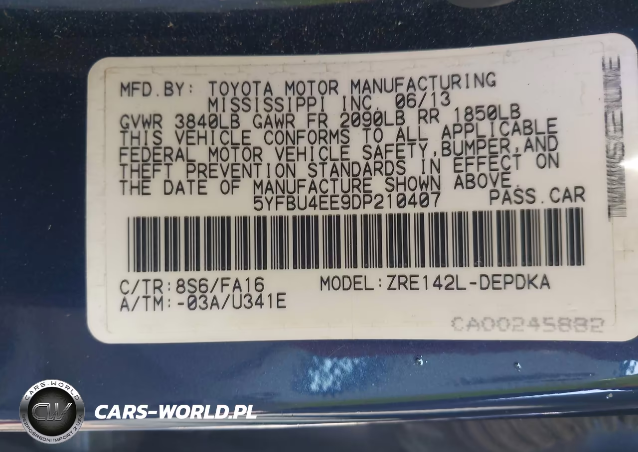 2013 Toyota Corolla L VIN:5YFBU4EE9DP210407 - 9