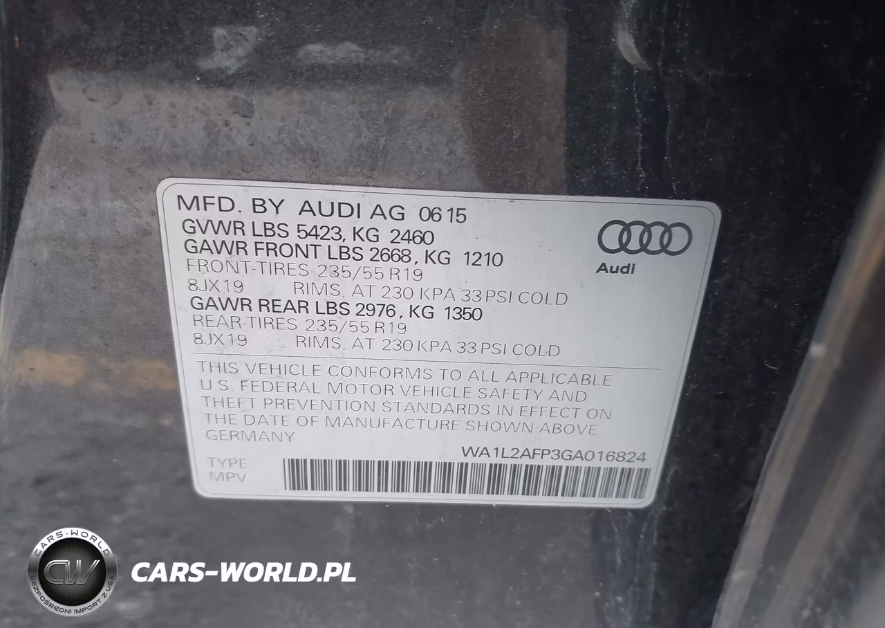2016 Audi Q5 2.0T Premium VIN:WA1L2AFP3GA016824 - 9