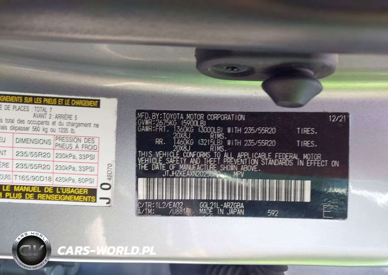 2022 Lexus Rx 350L VIN:JTJHZKEAXN2025079 - 9