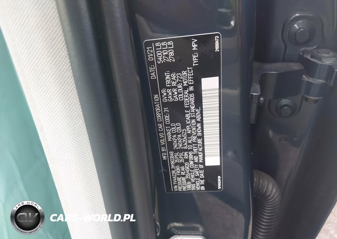 2021 Volvo Xc60 T6 Inscription VIN:YV4A22RL2M1803848 - 9