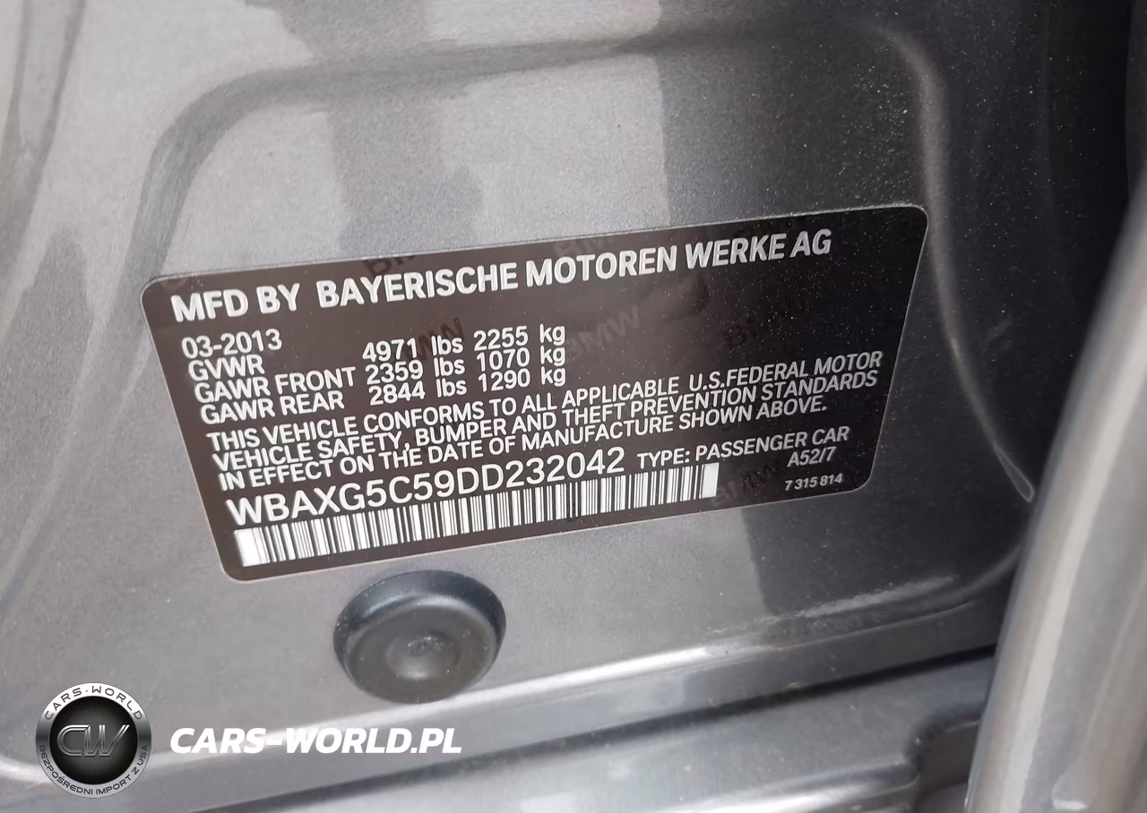 2013 BMW 528I VIN:WBAXG5C59DD232042 - 9