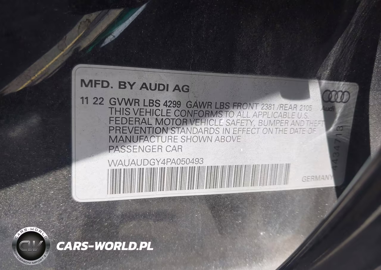 2023 Audi A3 Premium 40 Tfsi Front-Wheel Drive S Tronic VIN:WAUAUDGY4PA050493 - 9