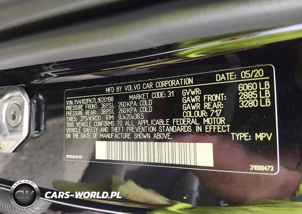 2020 Volvo Xc90 T5 Momentum 7 Passenger VIN:YV4102PK7L1620198 - 9