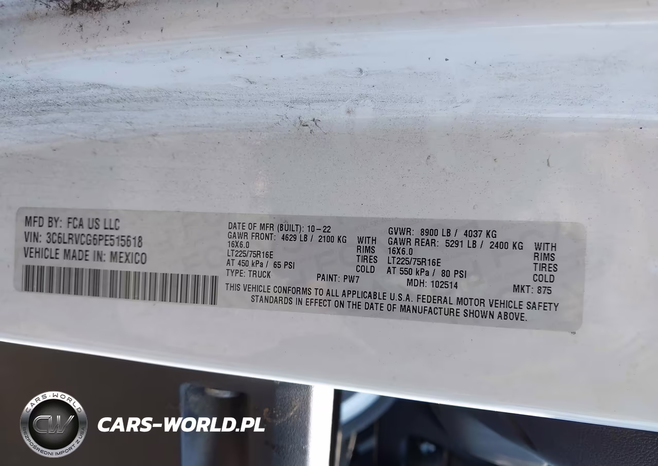 2023 Ram Promaster 2500 High Roof 136 Wb VIN:3C6LRVCG6PE515618 - 9