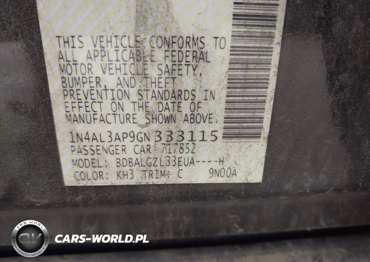 2016 Nissan Altima 2.5 S VIN:1N4AL3AP9GN333115 - 9