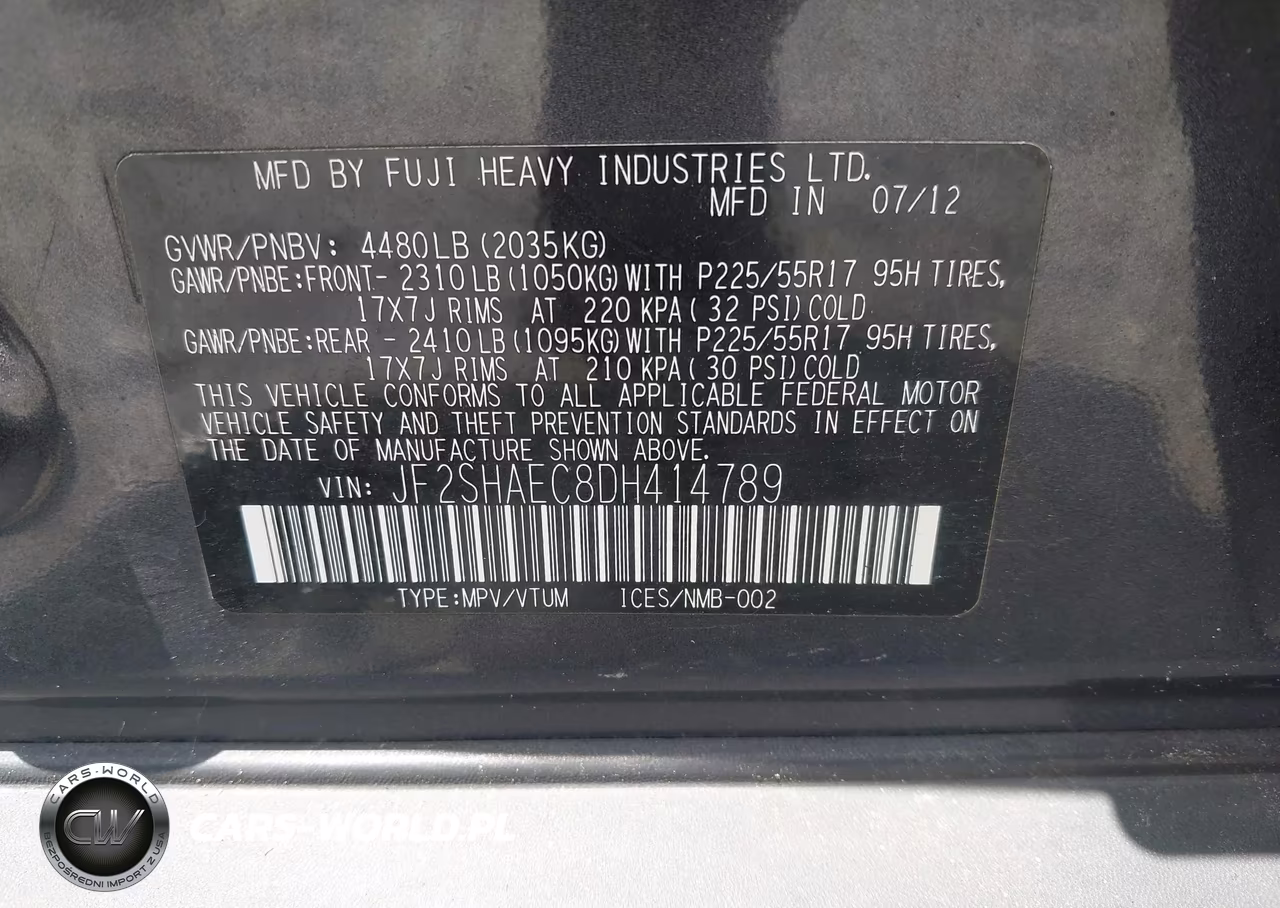 2013 Subaru Forester 2.5X Limited VIN:JF2SHAEC8DH414789 - 9
