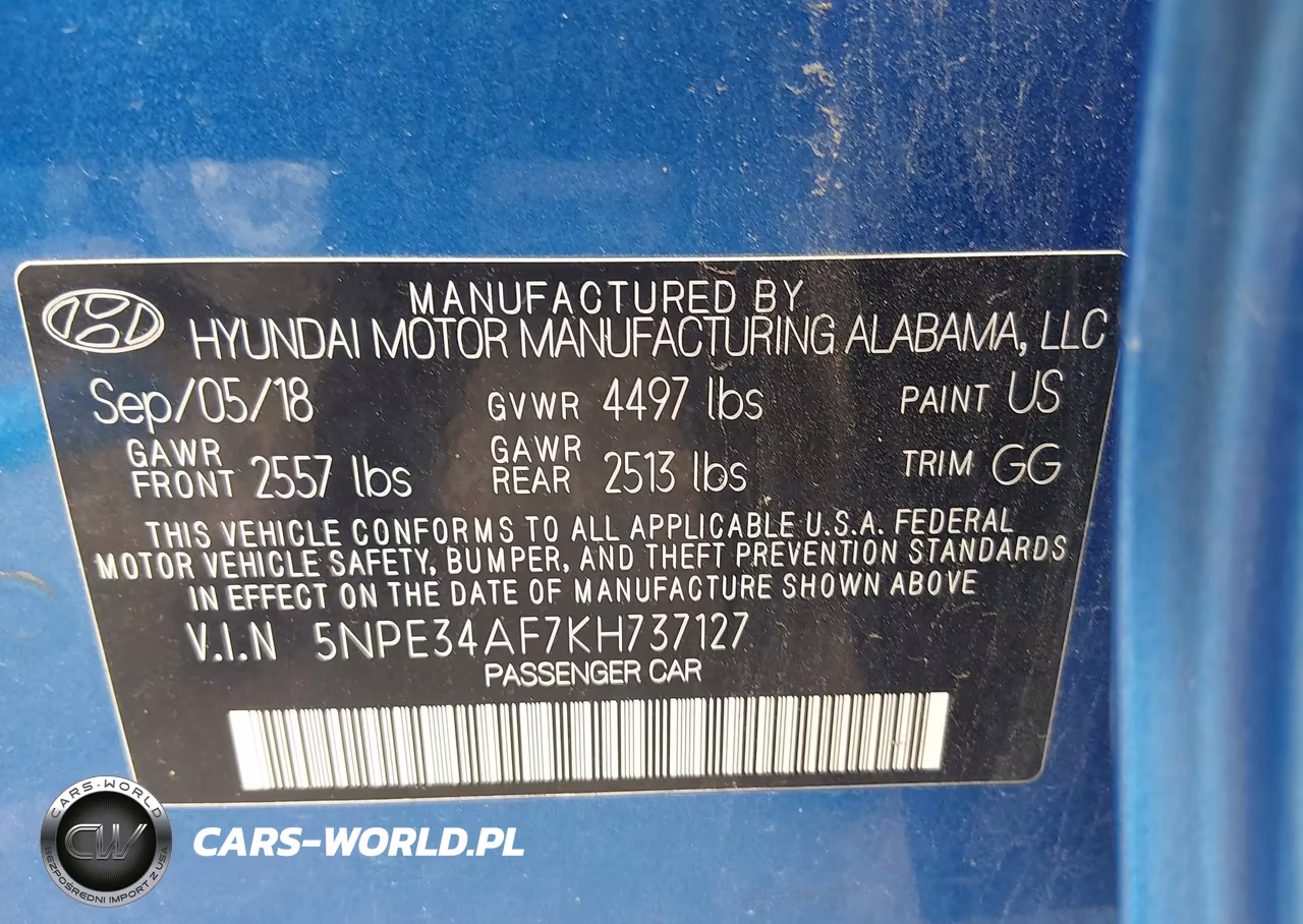 2019 Hyundai Sonata Limited VIN:5NPE34AF7KH737127 - 9