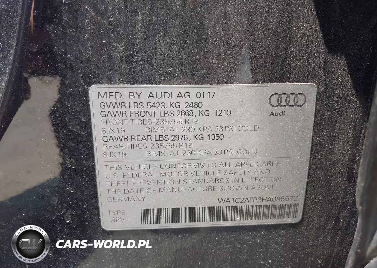 2017 Audi Q5 2.0T Premium VIN:WA1C2AFP3HA095672 - 9