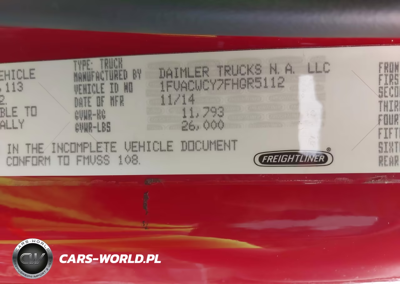 2015 Freightliner M2 106 Medium Duty VIN:1FVACWCY7FHGR5112 - 9
